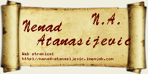 Nenad Atanasijević vizit kartica